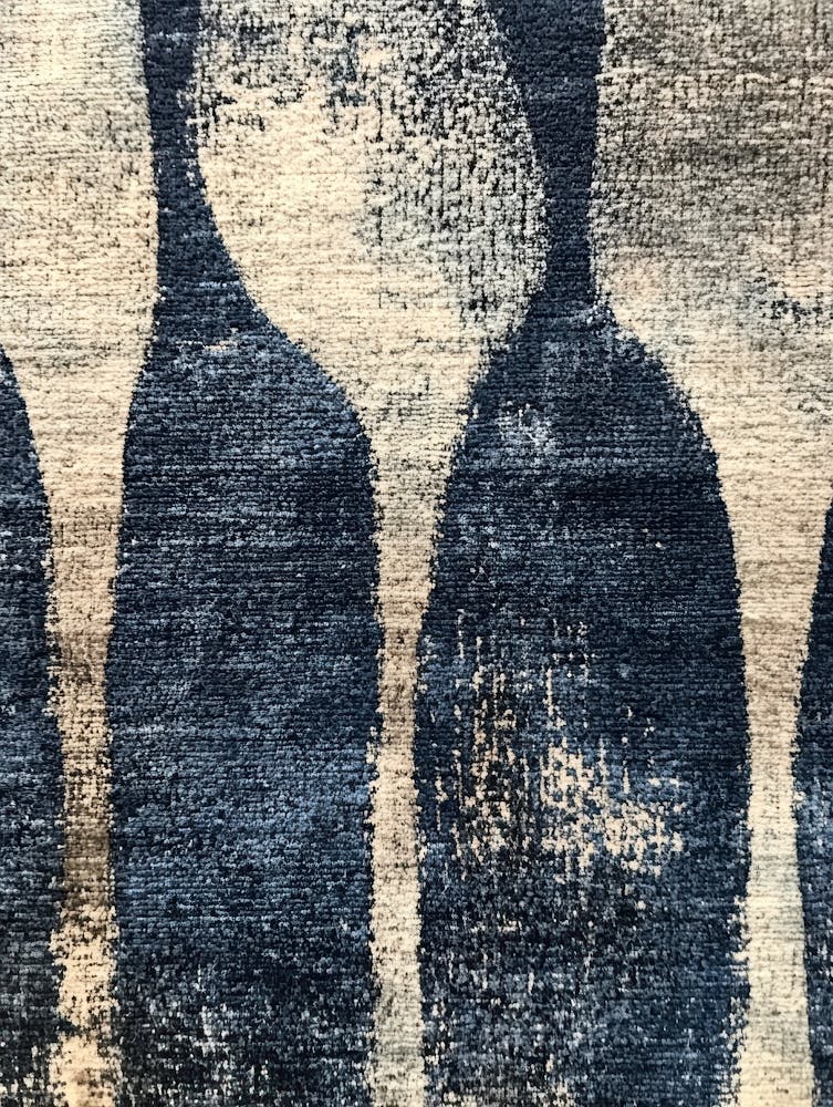 Blue And White Rug