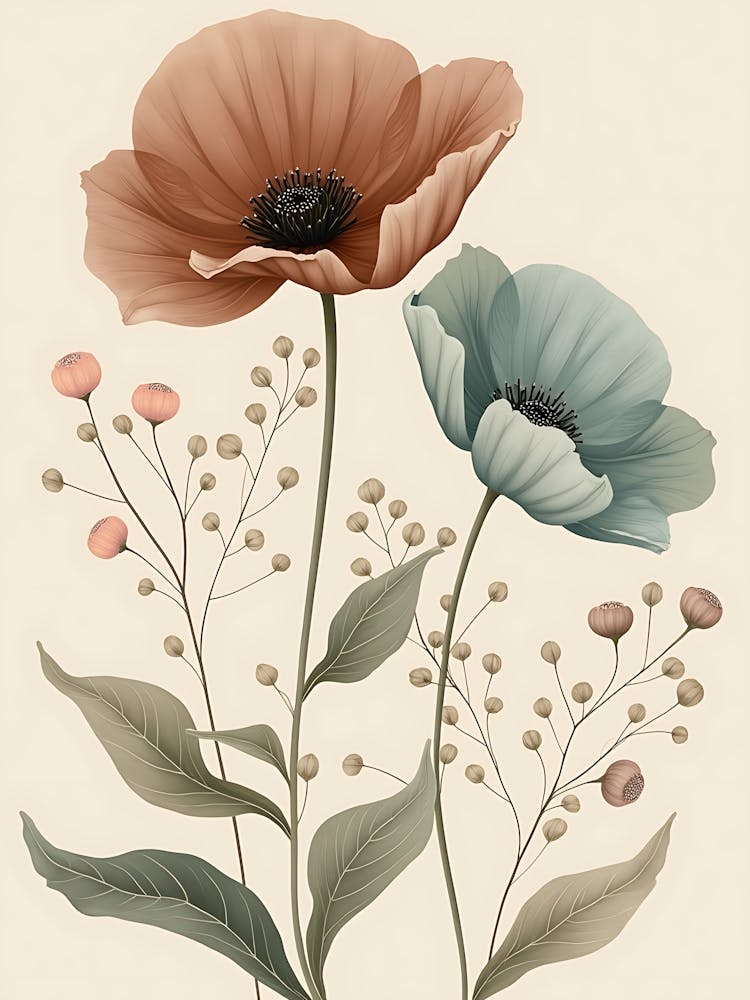 Ruhige Rouge- und Salbei-Blumenarrangement