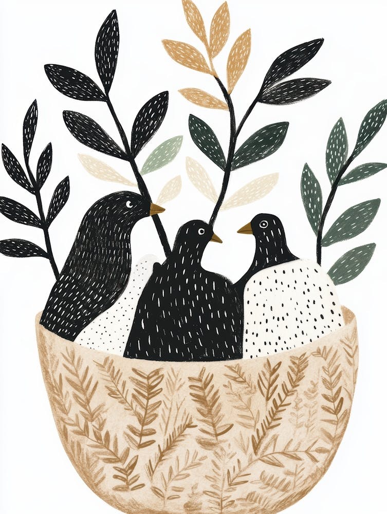 Birds In A Bowl 1