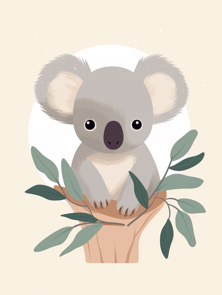 Baby Animal Illustration  Koala 3