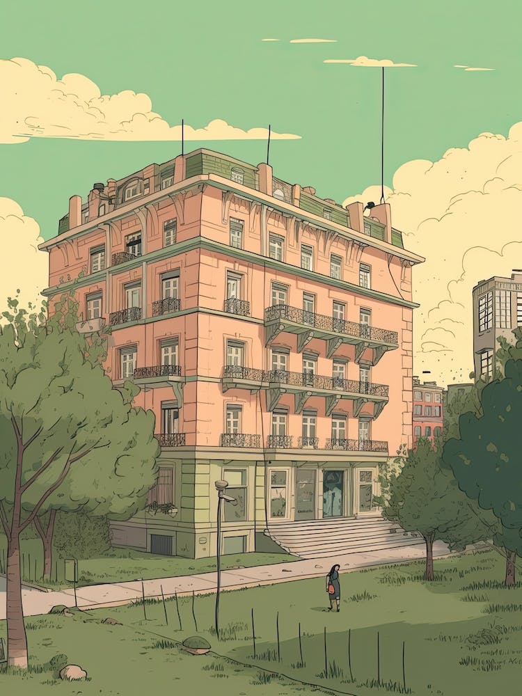 Buenos Aires Argentinien Reiseillustration 3