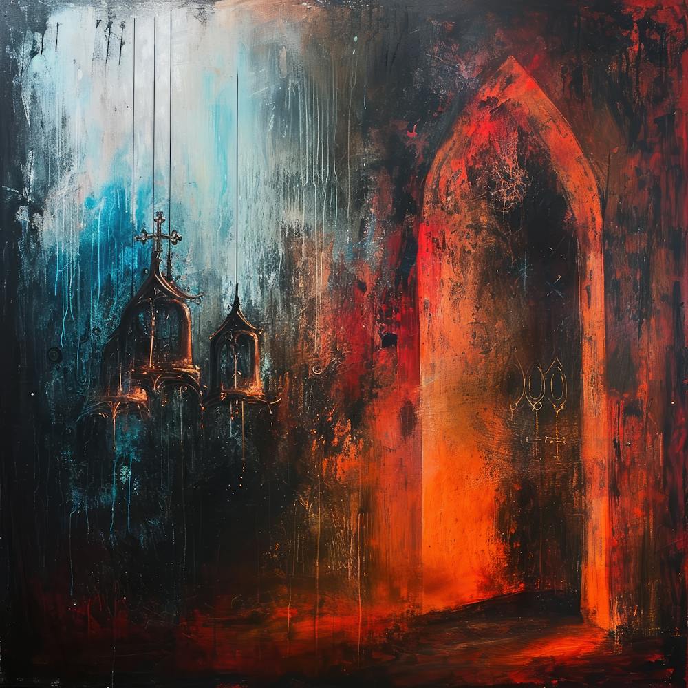 Sanctuary's Shadow: Between Devotion and Desolation.