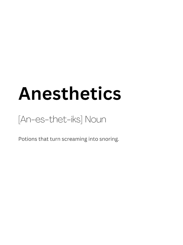 Anesthetics Definition Meaning 1
