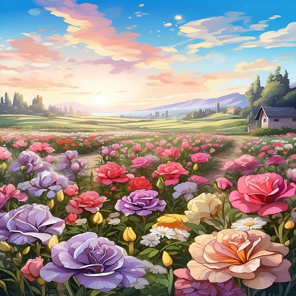 Roses In The Field