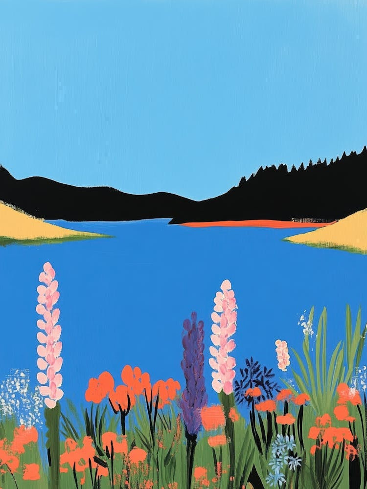 Wildflowers By The Lake