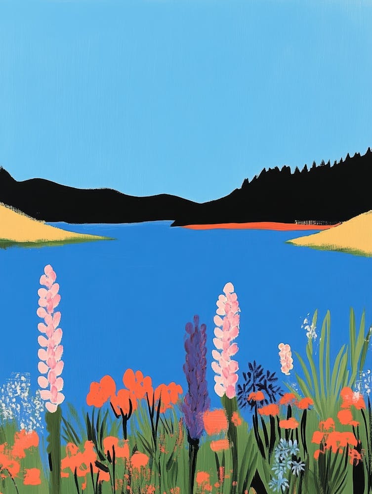 Wildflowers By The Lake