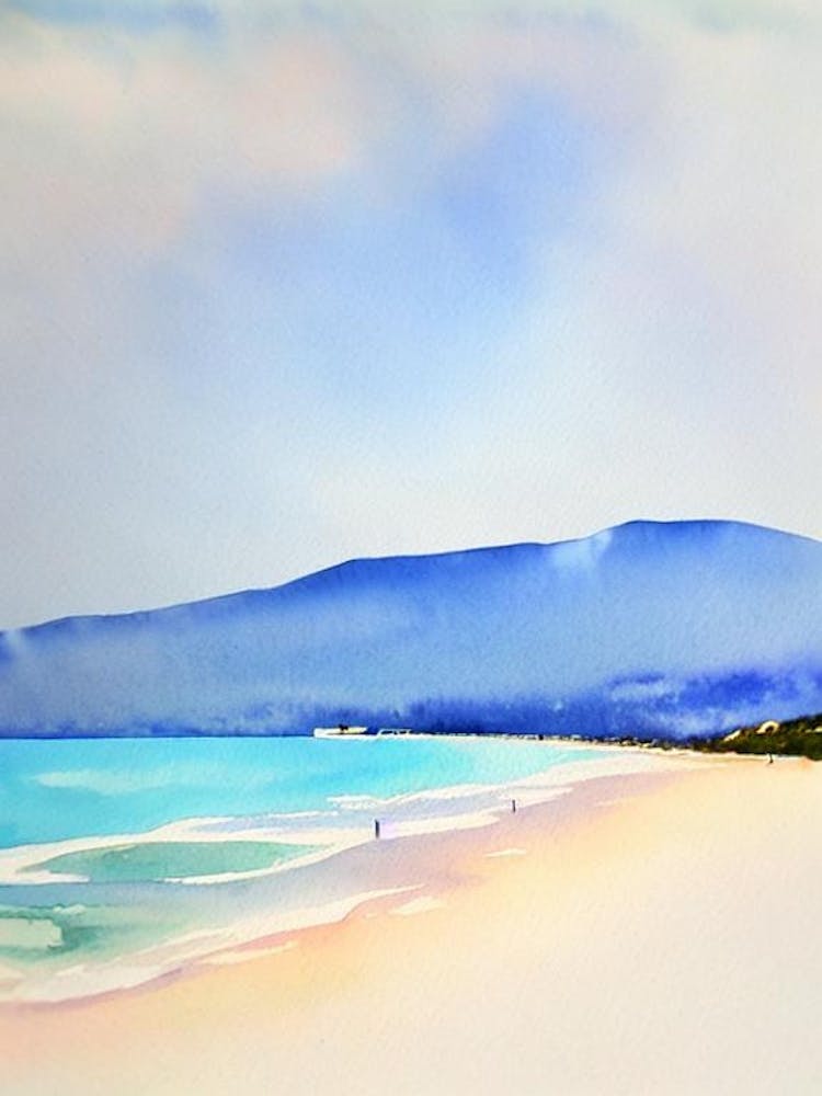 Porto Katsiki 2, Lefkada, Greece Watercolour