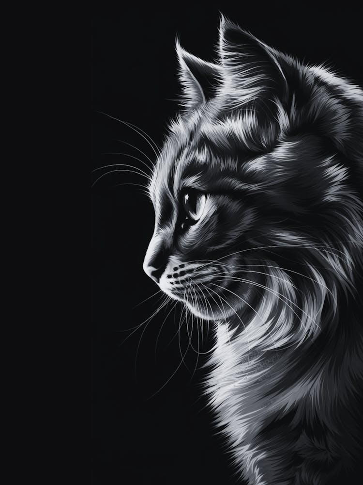 Portrait Of Cat