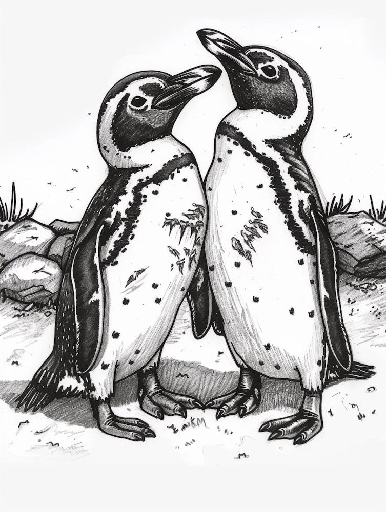 African Penguin Socializing 4