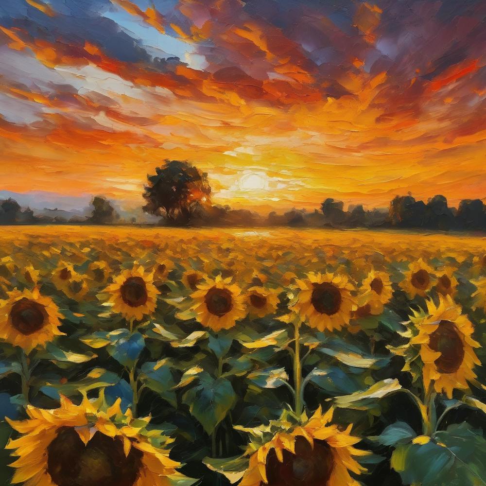 Sunrise Sunflowers