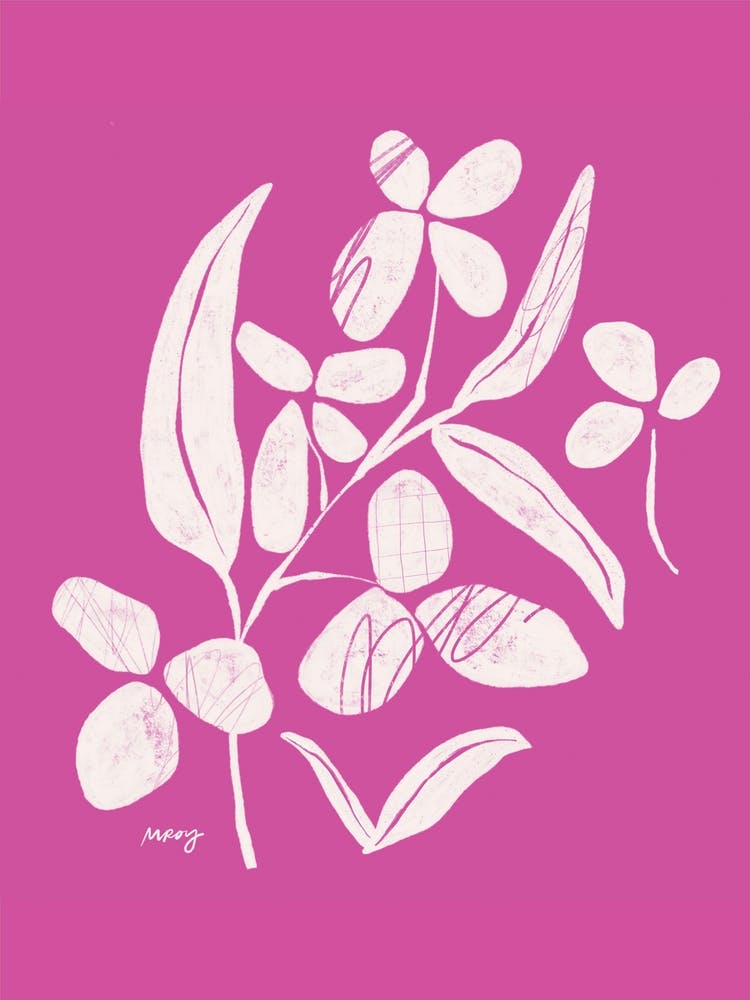 Abstract Floral Pink   