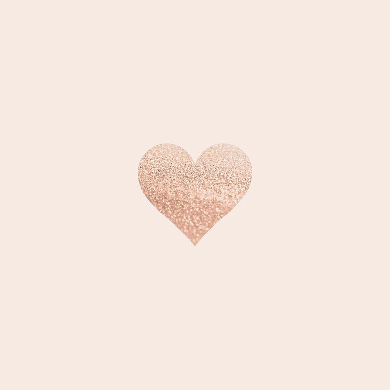 Rosegold Heart Blush Square