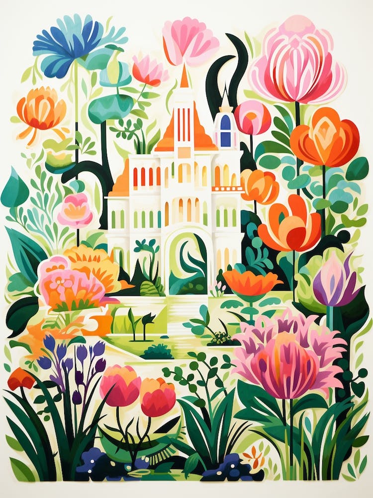 Bellingrath Gardens Usa Modern Illustration 2