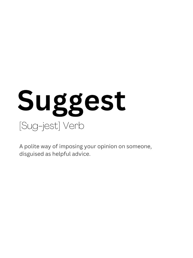 Suggest Definition Meaning