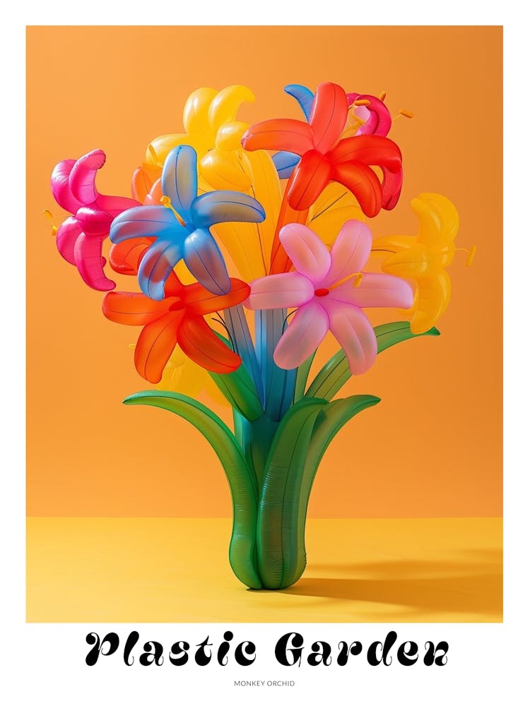 Dreamy Inflatable Flowers Poster Monkey Orchid 1