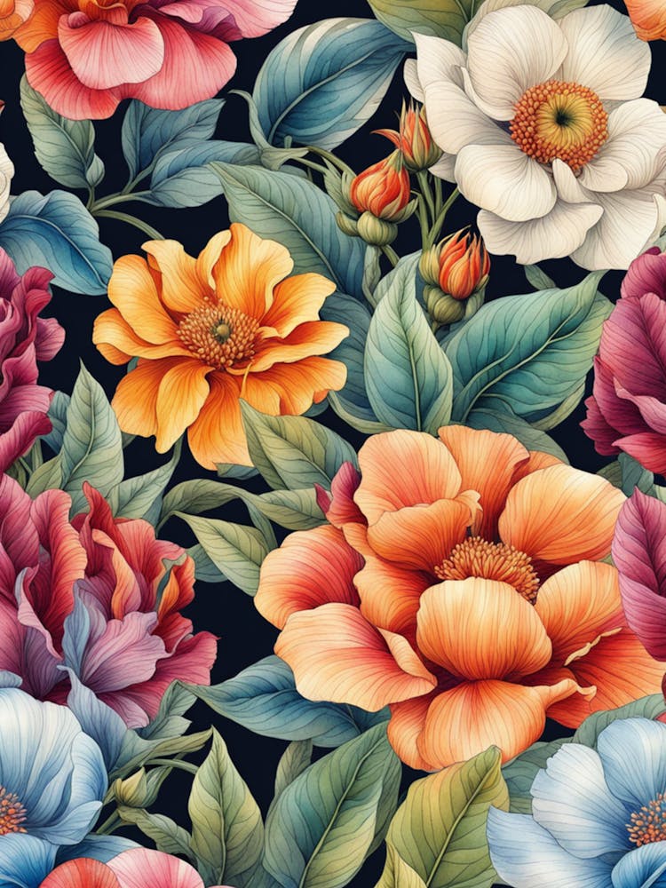 Seamless Floral Pattern 3