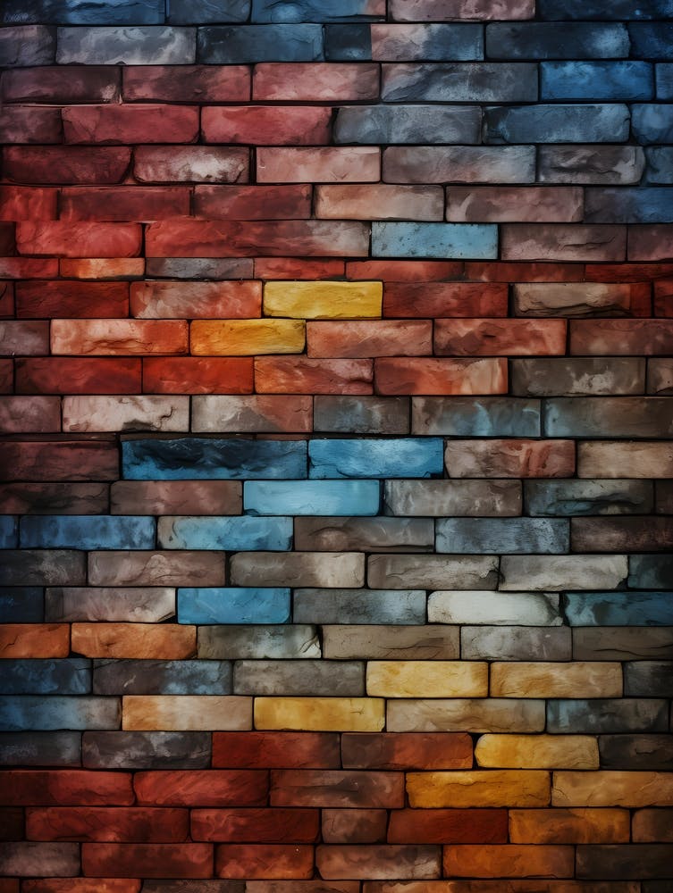 Colorful Brick Wall