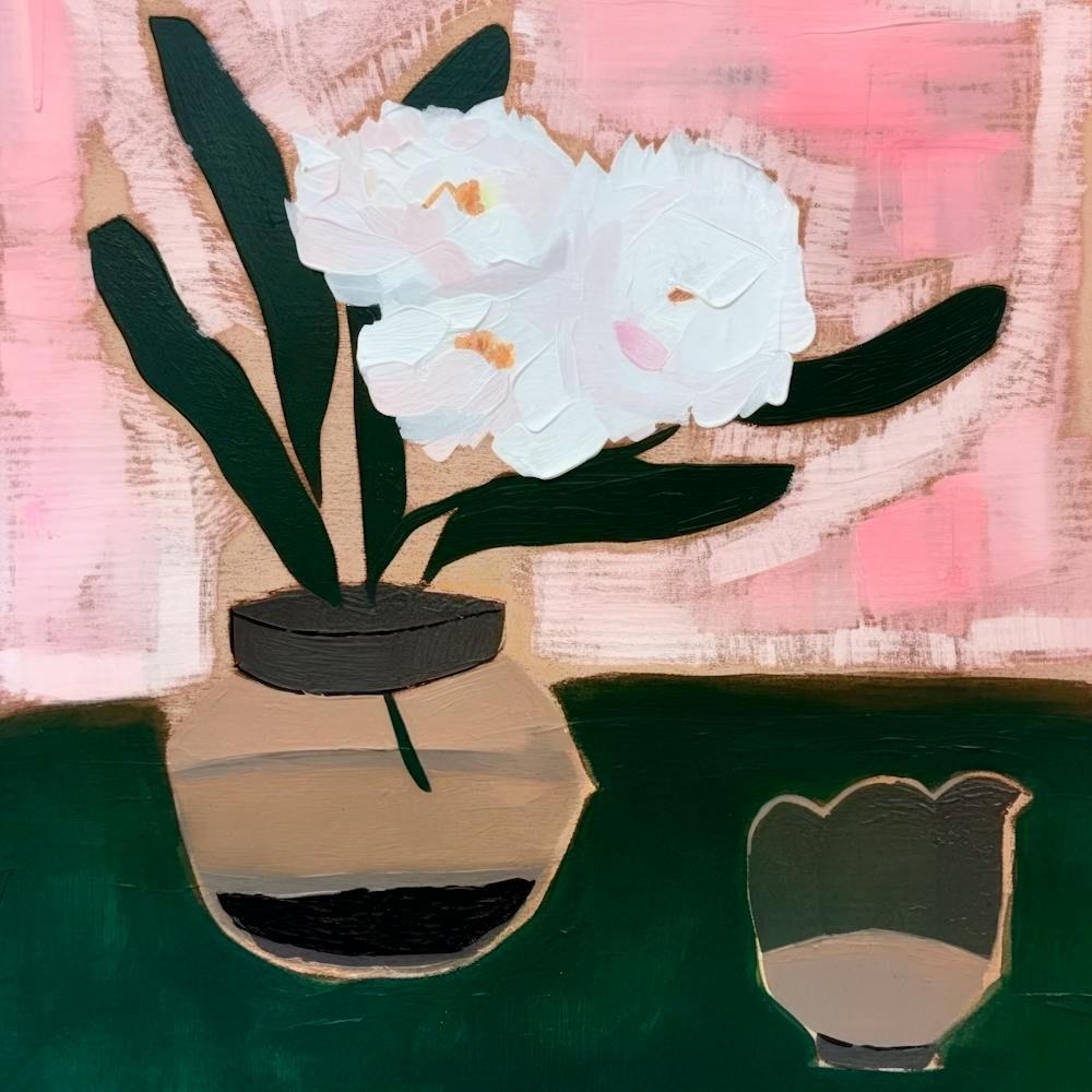 Still Life With Peony No 1