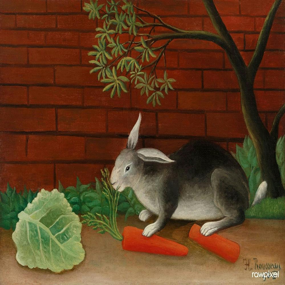 The Rabbit S Meal By Henri Rousseau