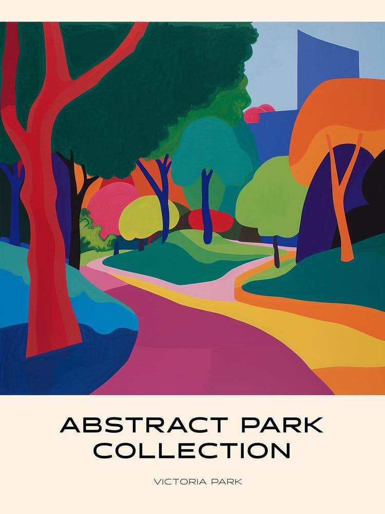 Abstract Park Collection Poster Victoria Park Hong Kong 3