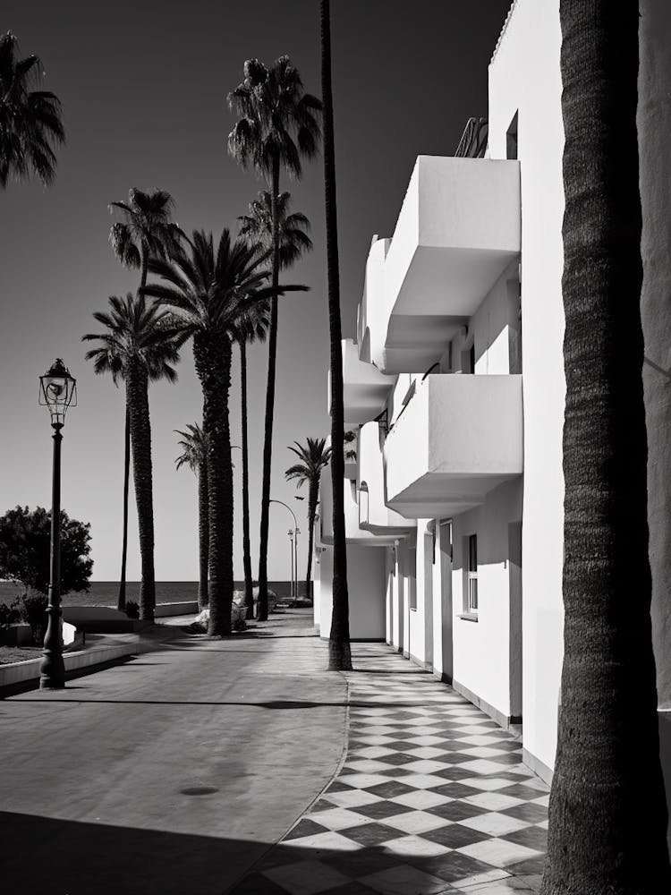 Marbella, Spain, Black And White Analogue Photography 1