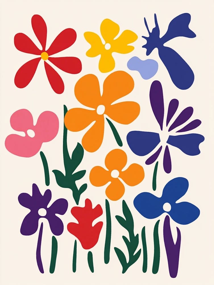 Flowers And Butterflies