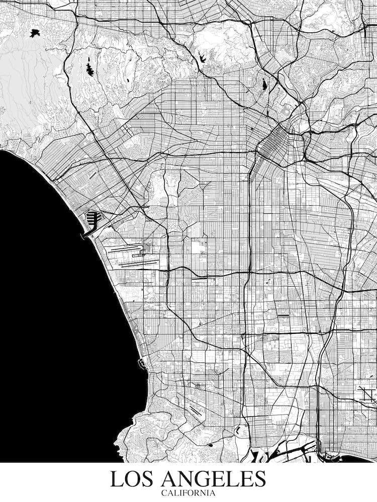 Los Angeles California White Black