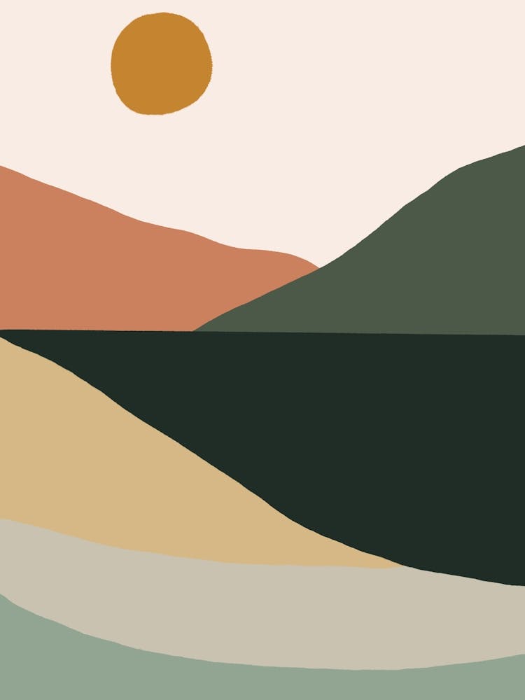 Abstract Landscape Painting