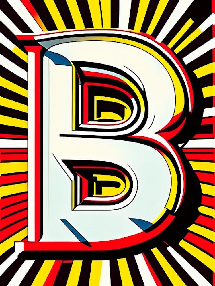 B, Letter, Alphabet Comic 1