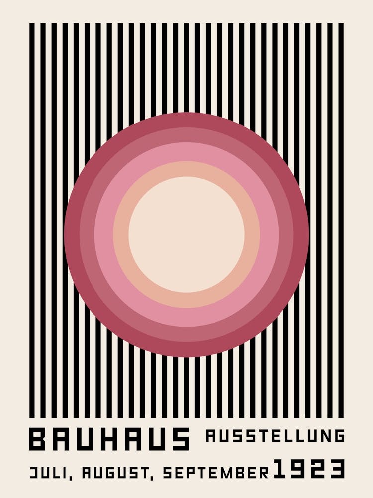 Red Bauhaus Geometric