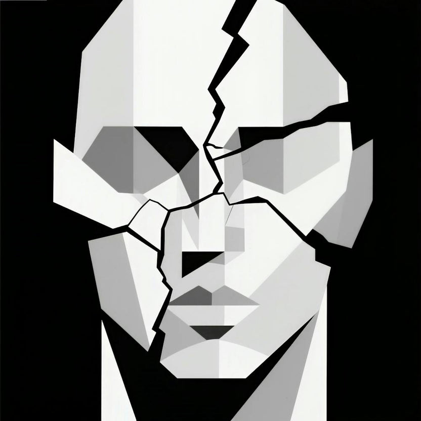 Man With A Broken Face