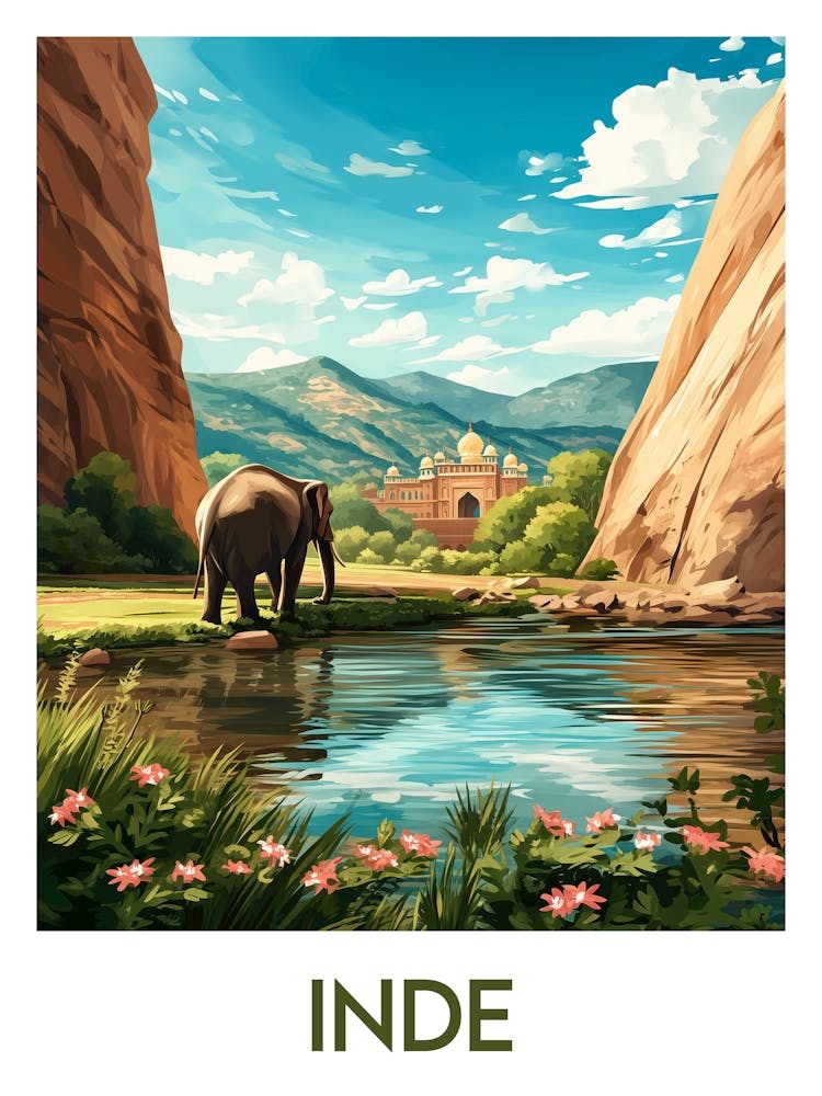 Affiche de voyage Inde 2