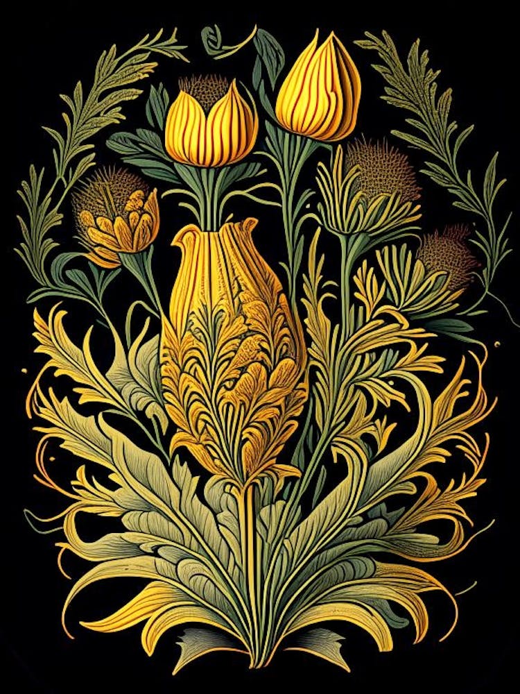 Turmeric Herb Vintage Botanical