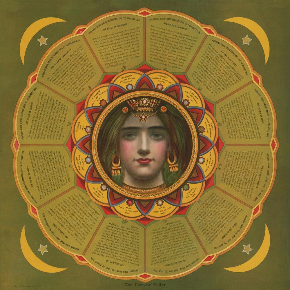 Fortune Teller Star Sign Vintage