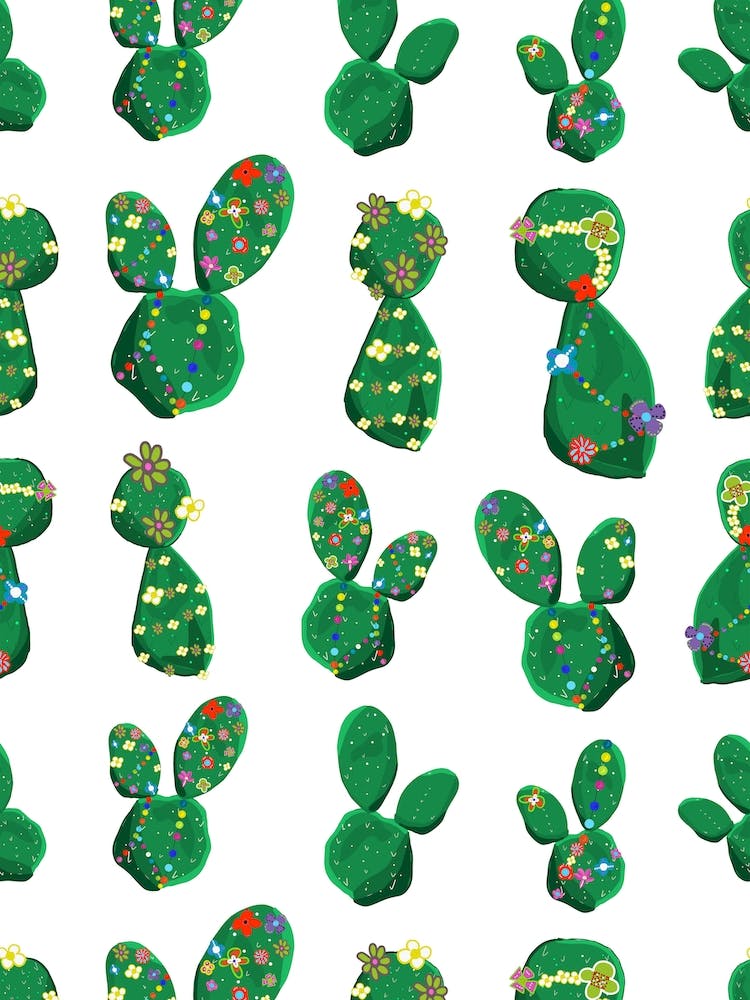 Cactus Flowers White