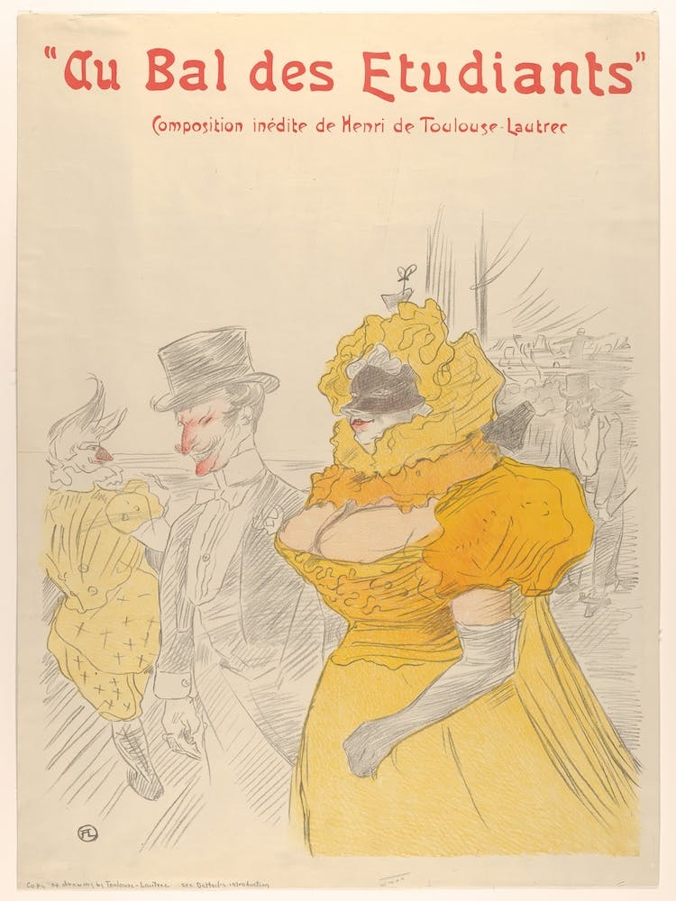 Au Bal Des Etudiants, Henri de Toulouse-Lautrec