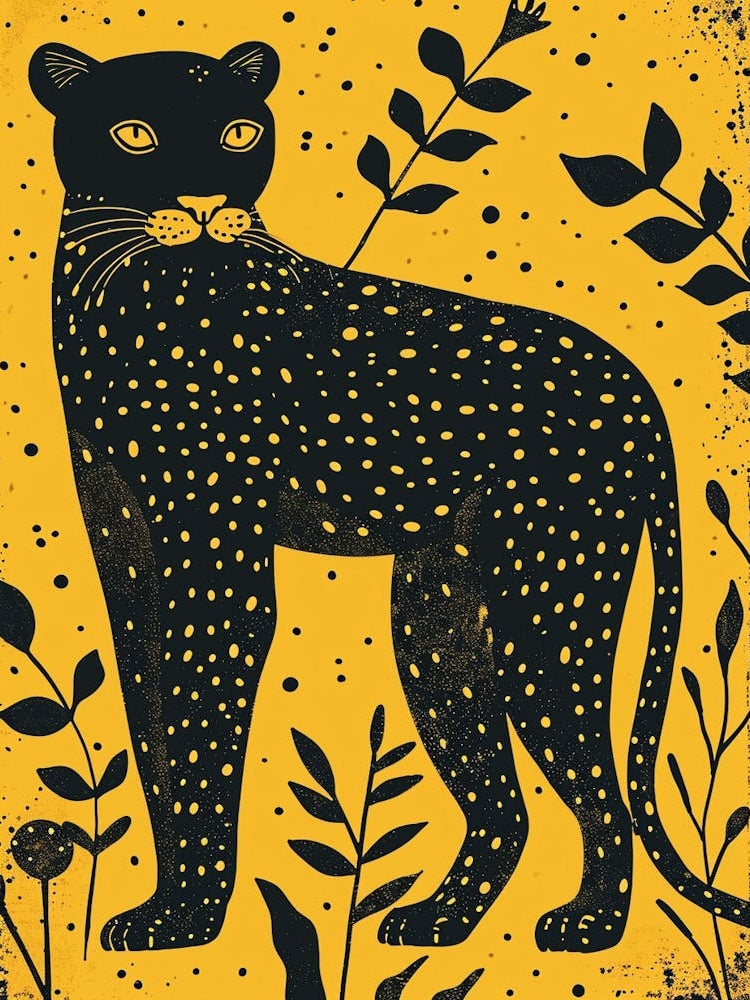 Yellow Black Panther 1