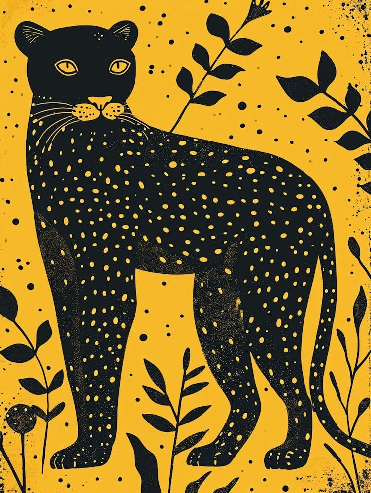 Yellow Black Panther 1