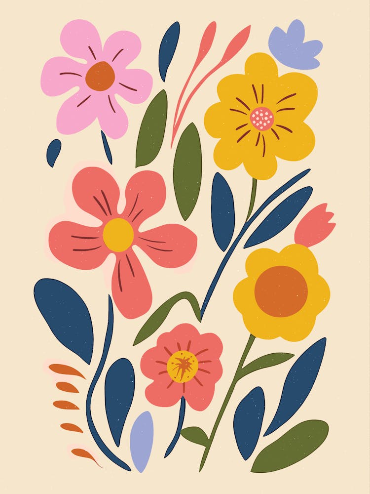 Fleurs à l'aquarelle 1