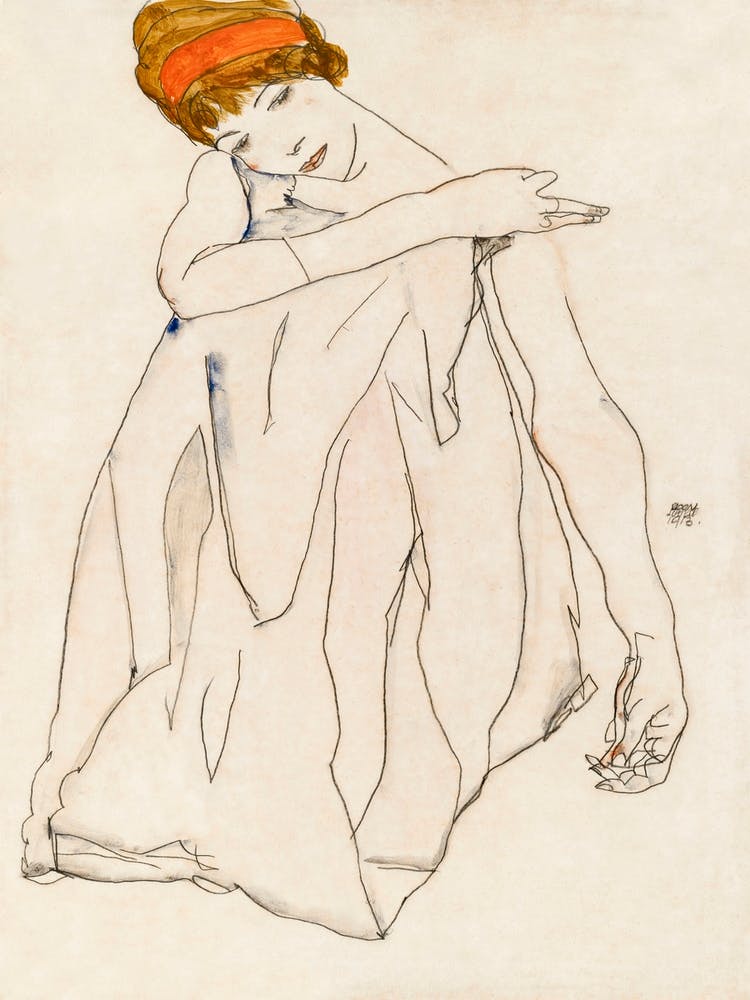 Dancer (1913) By Egon Schiele, Egon Schiele