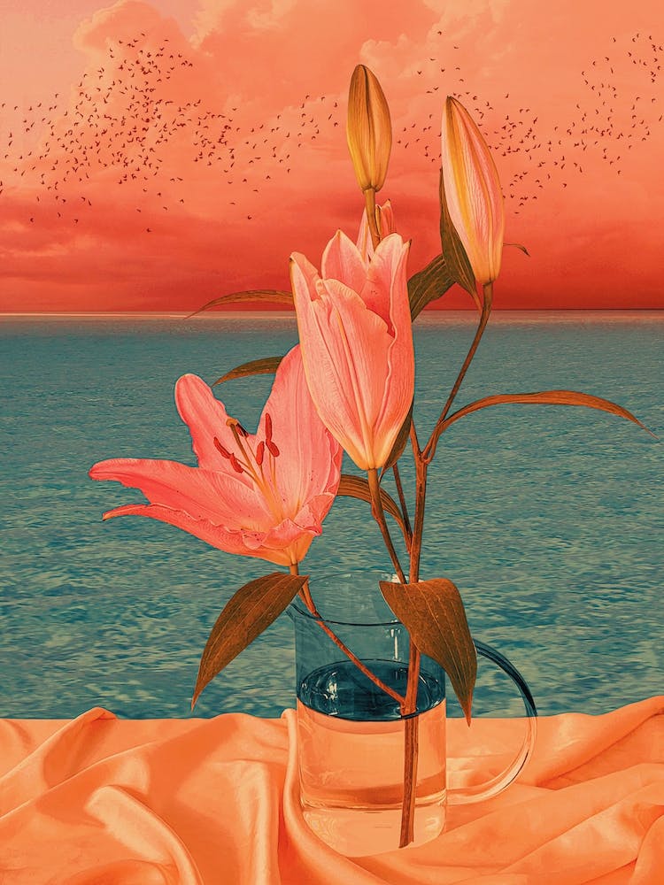 Ocean Flower Still Life