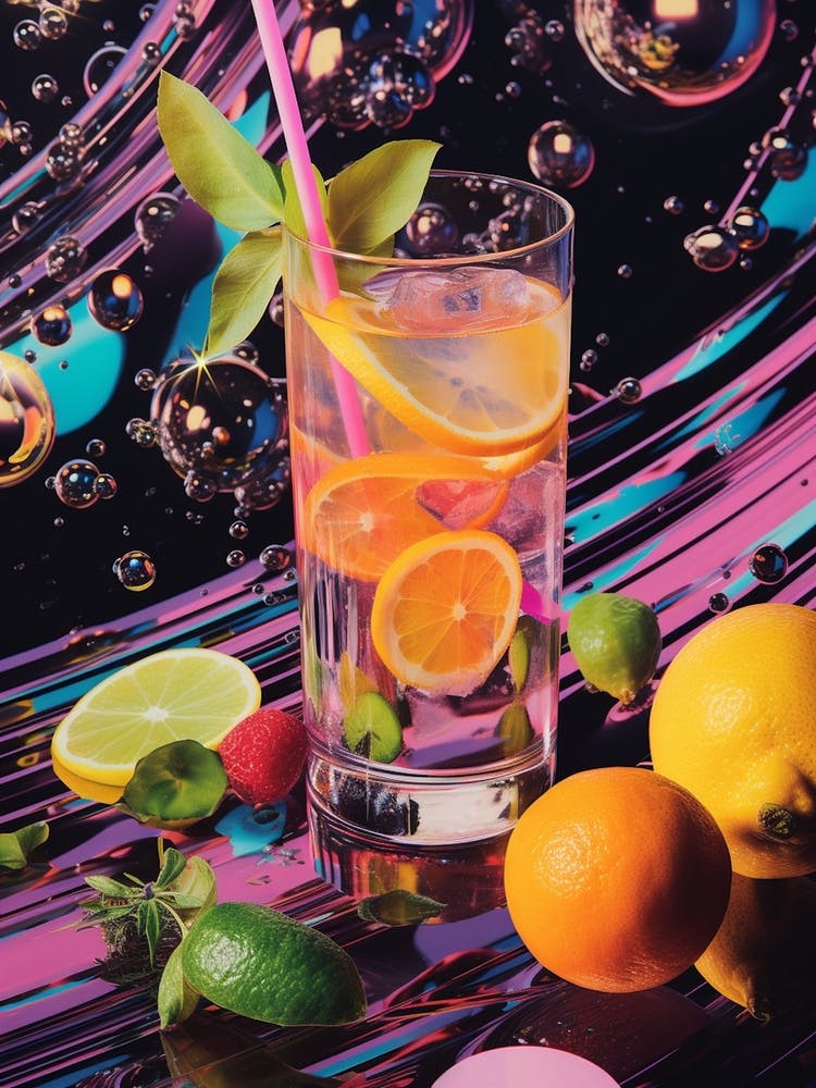 Zesty Fruit Photographic Collage 1