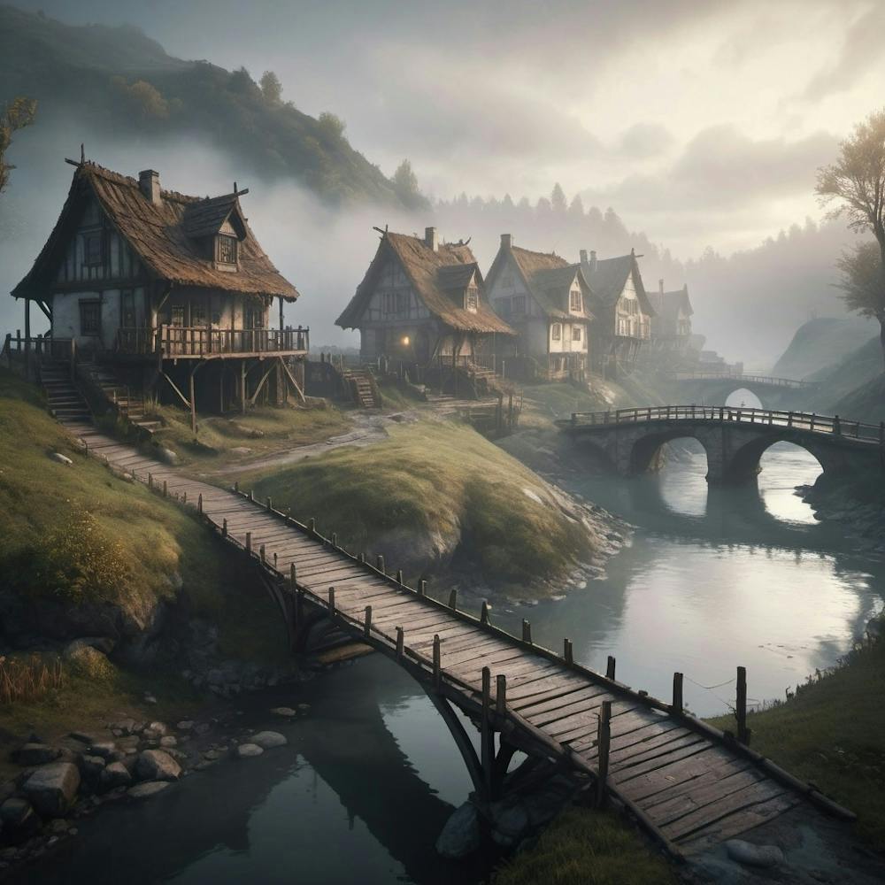 Village In The Fog