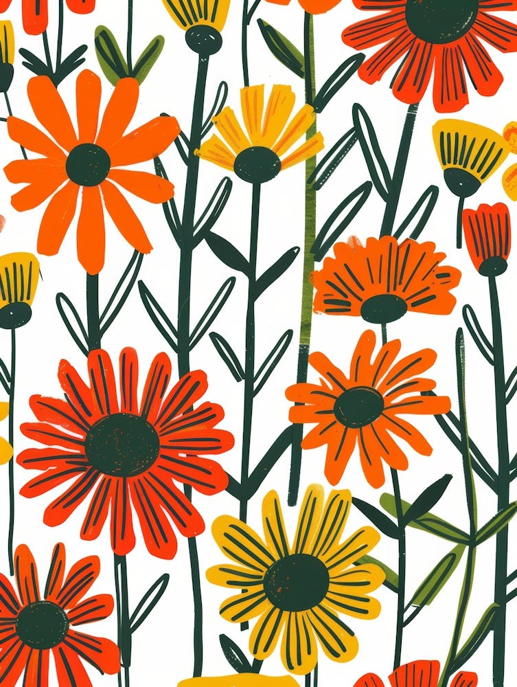 Daisy Flower Pattern
