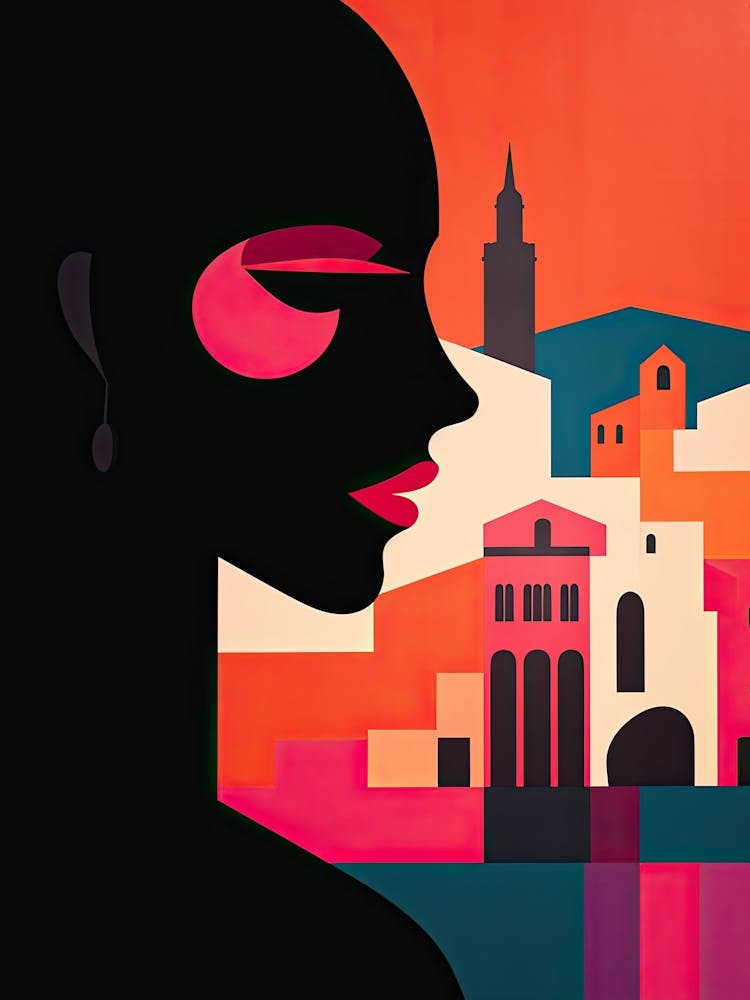 San Sebastian, Spain, Bold Outlines 4