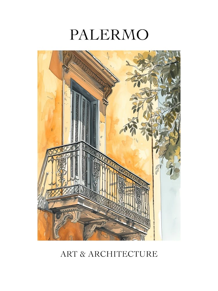 Palermo Reise- und Architekturposter 2