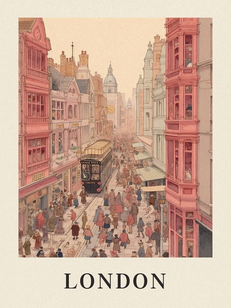 Vintage Travel Poster London 2