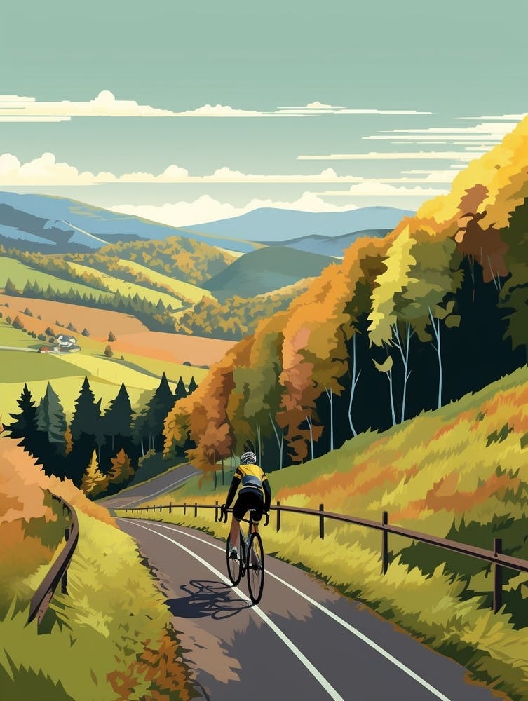 Tour Du Mont Dor France 1 Vintage Travel Illustration