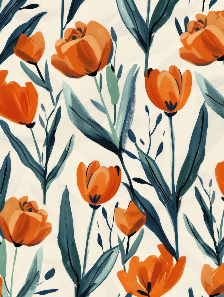 Orange Tulips 9