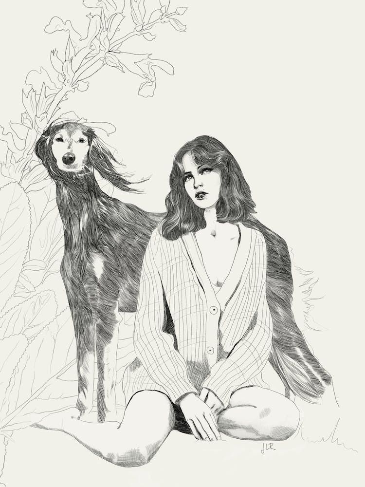 A Girl And A Dog